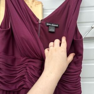 Jessica Howard Deep Purple Sleeveless Dress